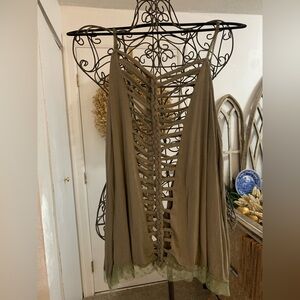 POL braided cut out sway Tank Top